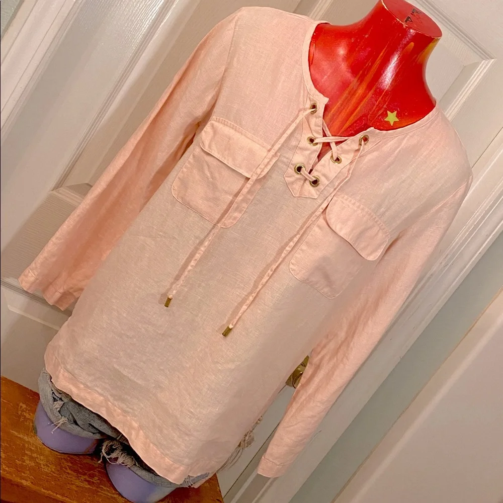 Ellen Tracy Soft Pink Top